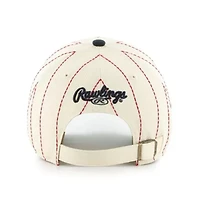 MLB x Natural/Navy Atlanta Braves Pinstripe Clean Up Adjustable Hat