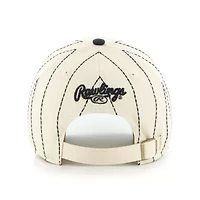 Boston Red Sox MLB x Natural/Navy Boston Sox Pinstripe Clean Up Adjustable Hat