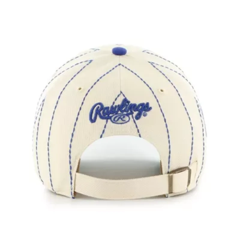 MLB x Natural/Royal Los Angeles Dodgers Pinstripe Clean Up Adjustable Hat
