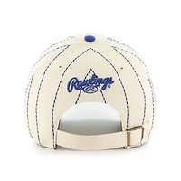MLB x Natural/Royal Los Angeles Dodgers Pinstripe Clean Up Adjustable Hat
