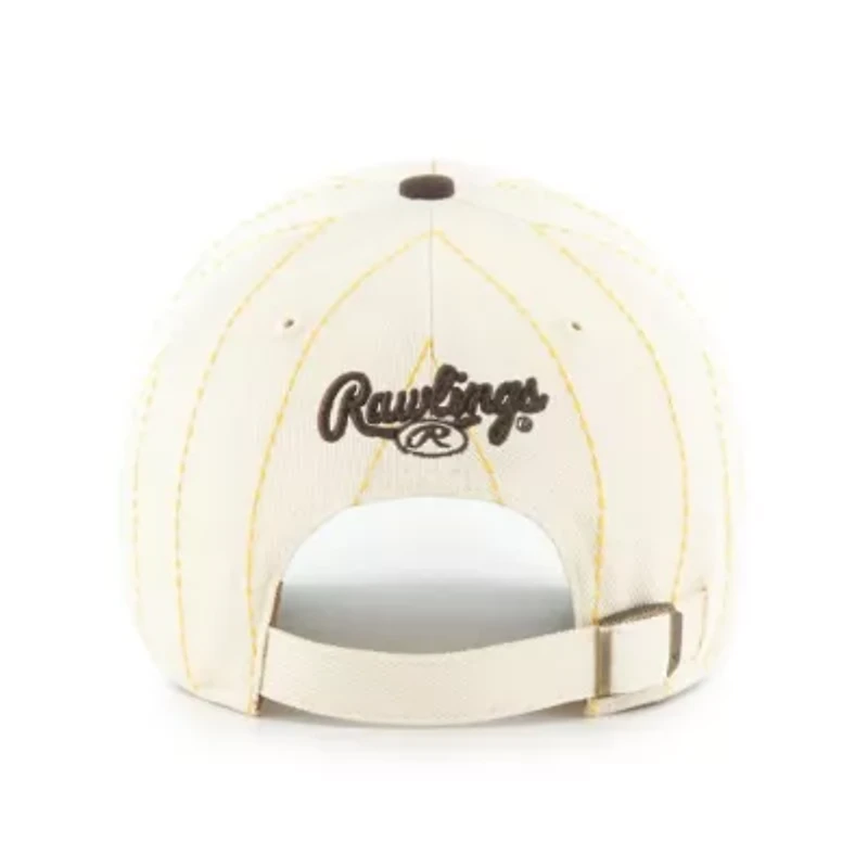 MLB x Natural/Brown San Diego Padres Pinstripe Clean Up Adjustable Hat