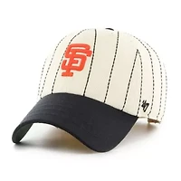 MLB x Natural/Black San Francisco Giants Pinstripe Clean Up Adjustable Hat