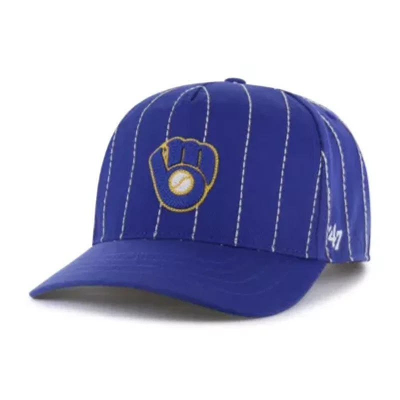 MLB x Milwaukee Brewers Pinstripe Hitch Adjustable Hat