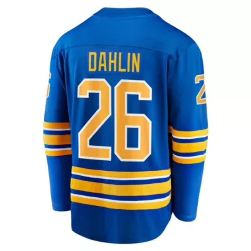 NHL Fanatics Rasmus Dahlin Buffalo Sabres Home Captain Patch Breakaway Jersey