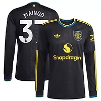 International Clubs Kobbie Mainoo Manchester United 2025/26 Third Replica Long Sleeve Player Jersey