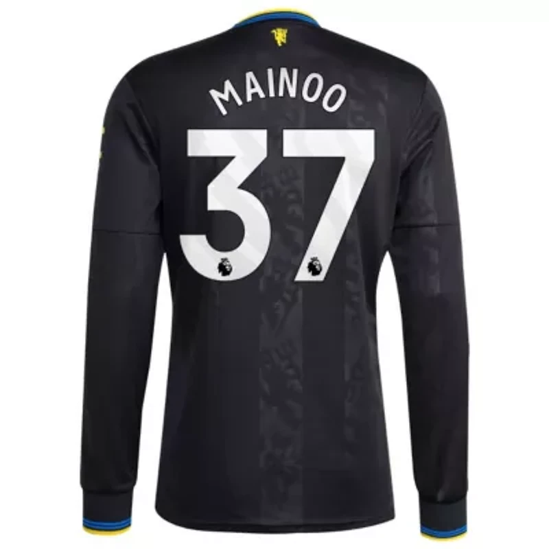 International Clubs Kobbie Mainoo Manchester United 2025/26 Third Replica Long Sleeve Player Jersey
