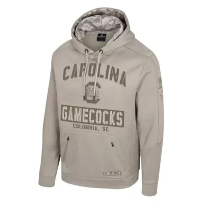 NCAA South Carolina Gamecocks Big & Tall Operation Hat Trick Battalion Hoodie Sweatshirt