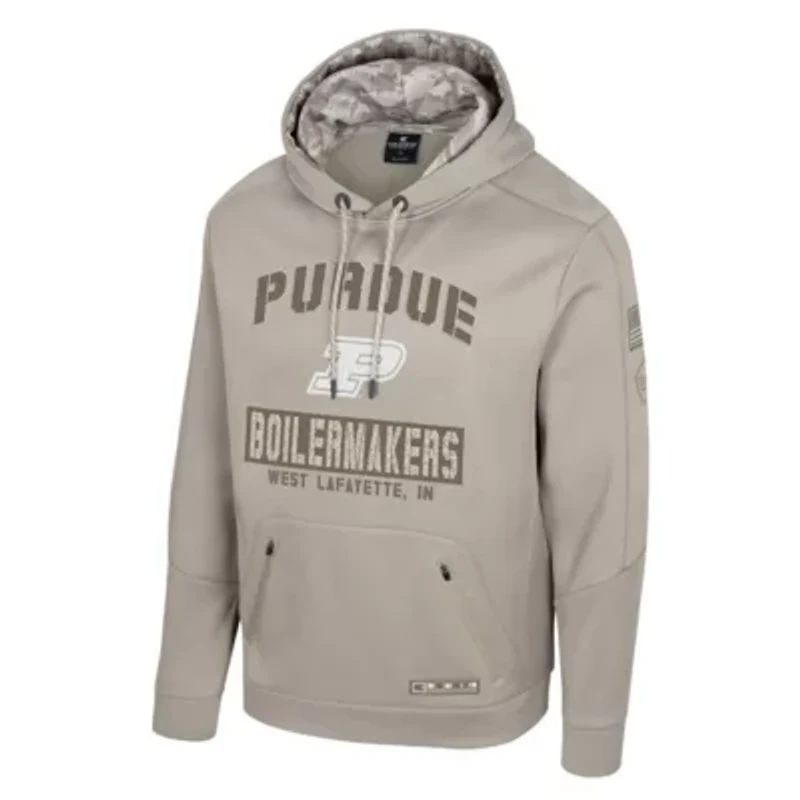 NCAA Purdue Boilermakers Big & Tall Operation Hat Trick Battalion Hoodie Sweatshirt