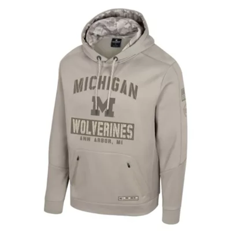 NCAA Michigan Wolverines Big & Tall Operation Hat Trick Battalion Hoodie Sweatshirt
