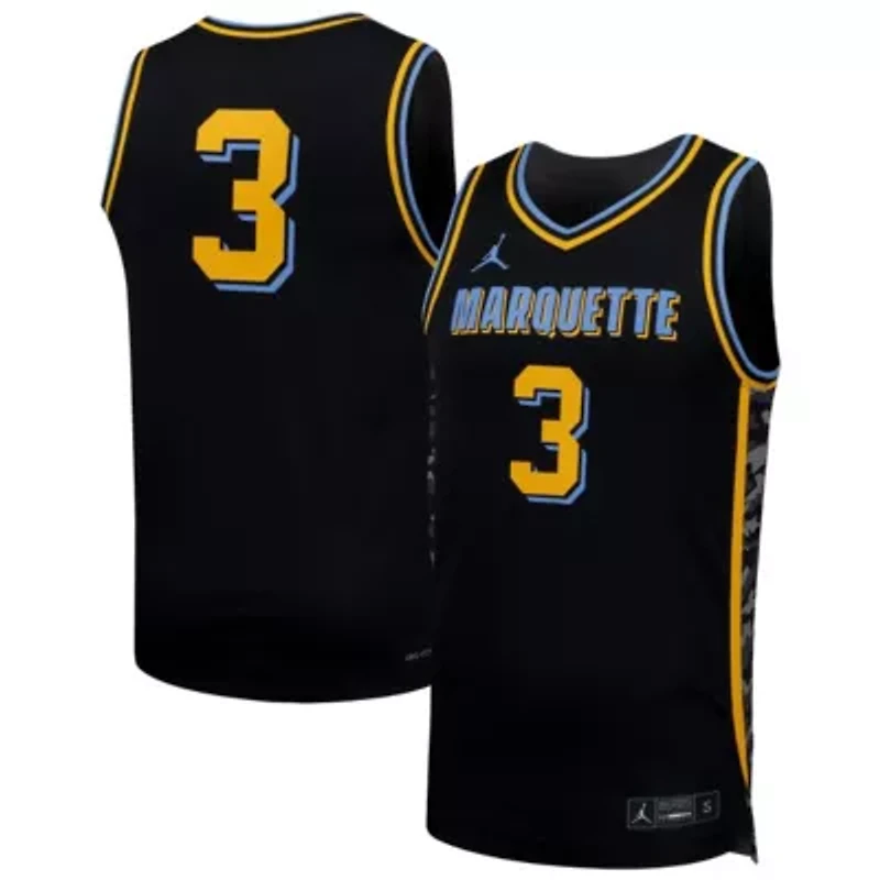NCAA Nike #3 Marquette Golden Eagles Replica Basketball Jersey