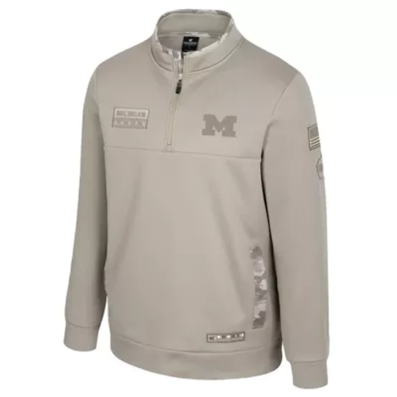 NCAA Michigan Wolverines Operation Hat Trick Battalion Quarter-Zip Pullover