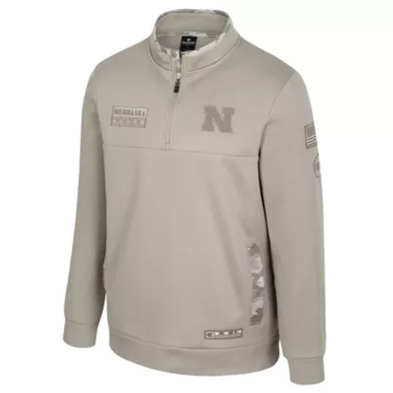NCAA Nebraska Huskers Operation Hat Trick Battalion Quarter-Zip Pullover