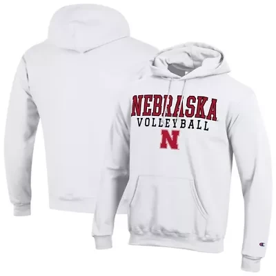 NCAA Nebraska Huskers Volleyball Stack Powerblend Hoodie