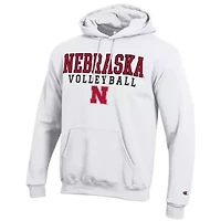 NCAA Nebraska Huskers Volleyball Stack Powerblend Hoodie