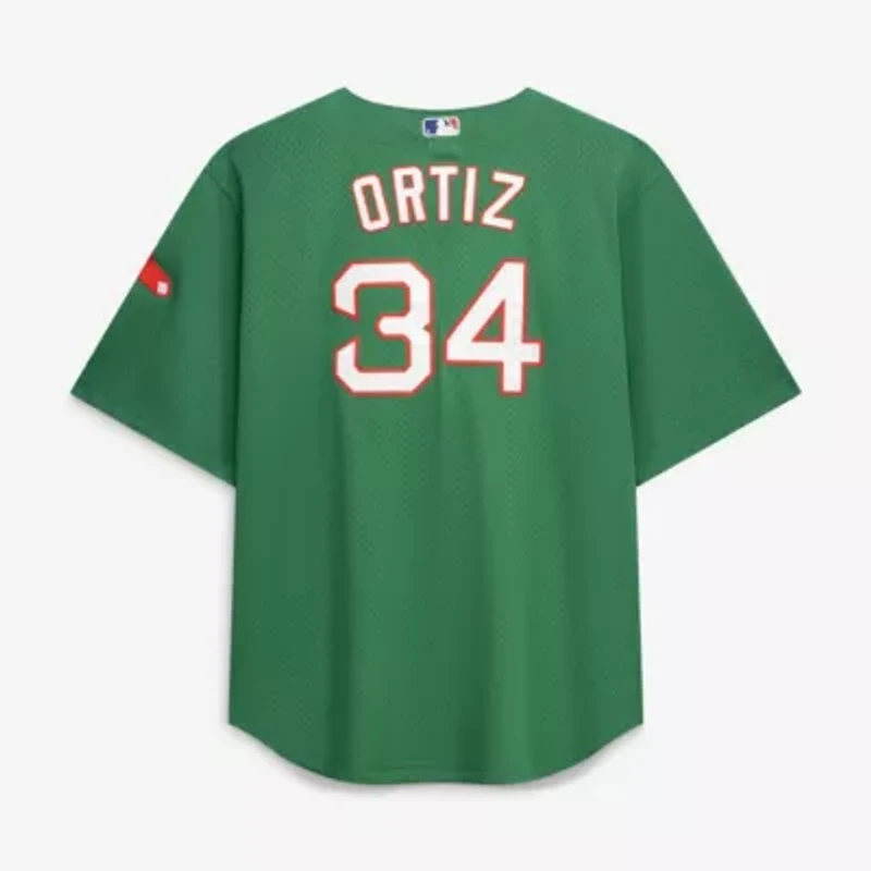 Boston Red Sox MLB David Ortiz Kelly Big & Tall Cooperstown Collection Mesh Batting Practice Jersey