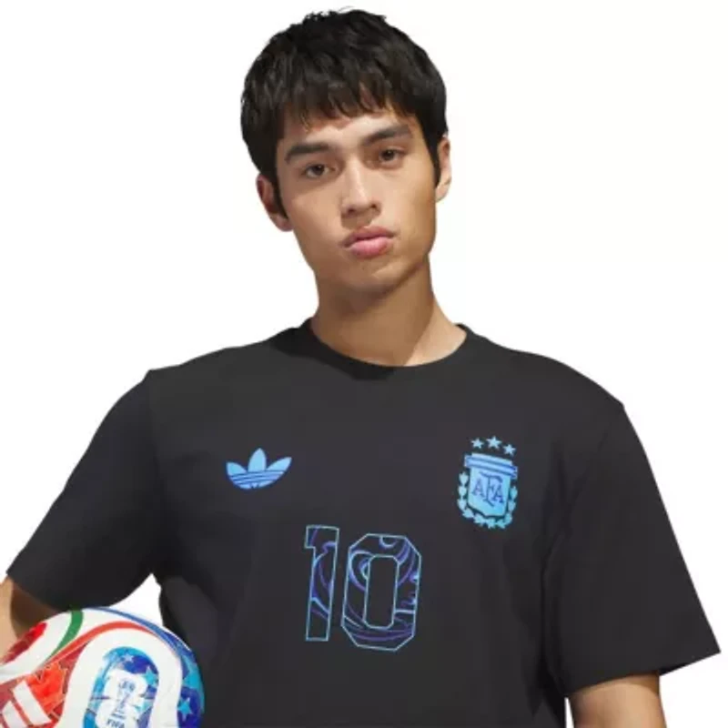 Soccer National Teams Lionel Messi Argentina Team 2026 Away Jersey Hook Name & Number T-Shirt