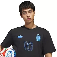 Soccer National Teams Lionel Messi Argentina Team 2026 Away Jersey Hook Name & Number T-Shirt