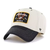MLB Natural/Black Atlanta Braves Keepsake Collection Clean Up Adjustable Hat