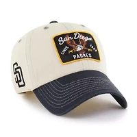 MLB Natural/Black San Diego Padres Keepsake Collection Clean Up Adjustable Hat
