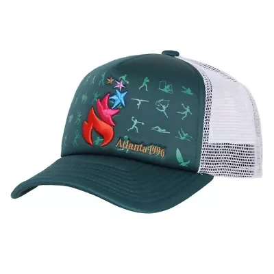 IOC Atlanta 1996 Olympic Games Trucker Adjustable Hat