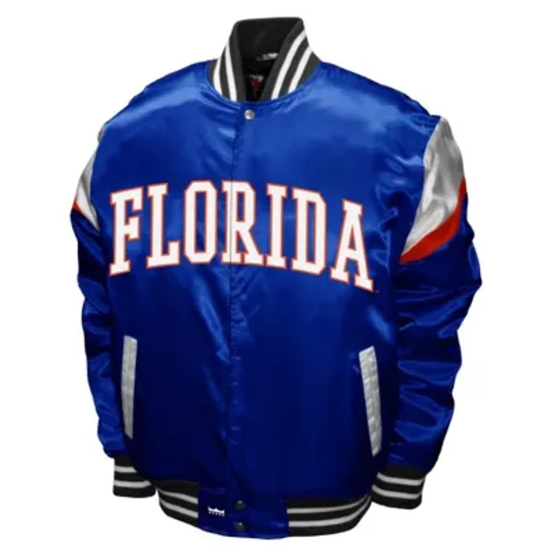 NCAA Franchise Club Florida Gators Power Satin Full-Snap Jacket