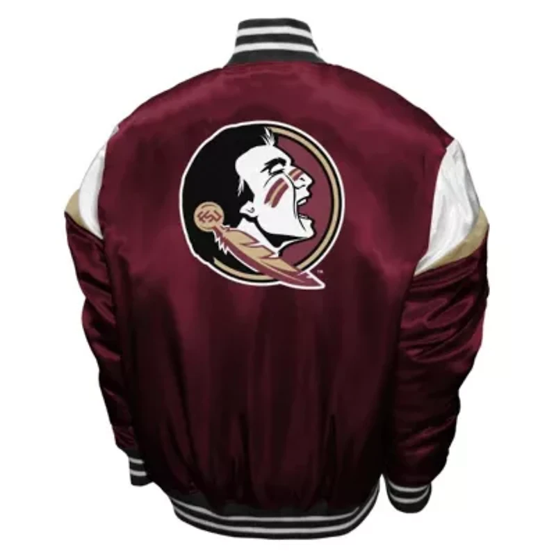 NCAA Franchise Club Florida State Seminoles Power Satin Full-Snap Jacket