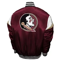 NCAA Franchise Club Florida State Seminoles Power Satin Full-Snap Jacket