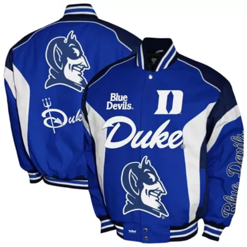 Duke Blue Devils NCAA Franchise Club Driven Full-Zip Twill Jacket