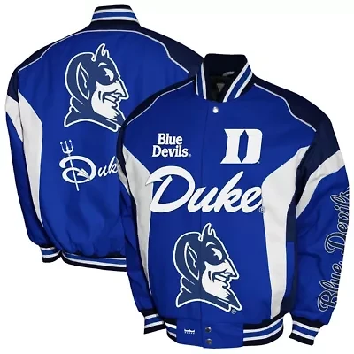 Duke Blue Devils NCAA Franchise Club Driven Full-Zip Twill Jacket