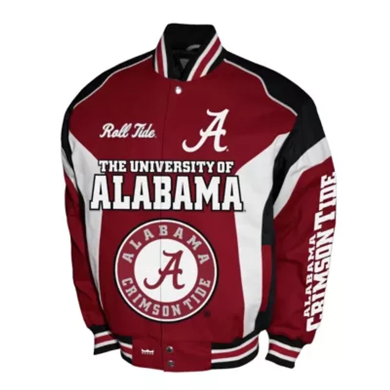 Alabama Crimson Tide NCAA Franchise Club Driven Full-Zip Twill Jacket