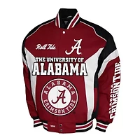 Alabama Crimson Tide NCAA Franchise Club Driven Full-Zip Twill Jacket