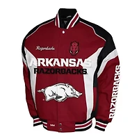 NCAA Franchise Club Arkansas Razorbacks Driven Full-Zip Twill Jacket