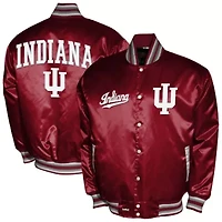 NCAA Franchise Club Indiana Hoosiers Satin Full-Snap Jacket