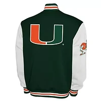 Miami (FL) Hurricanes NCAA Franchise Club Fleece Varsity Full-Snap Jacket