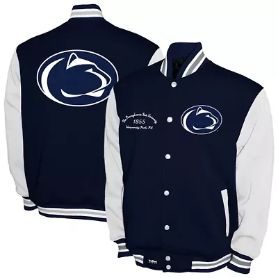 NCAA Franchise Club Penn State Nittany Lions Fleece Varsity Full-Snap Jacket