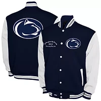NCAA Franchise Club Penn State Nittany Lions Fleece Varsity Full-Snap Jacket