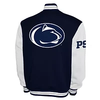 NCAA Franchise Club Penn State Nittany Lions Fleece Varsity Full-Snap Jacket