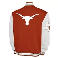 NCAA Franchise Club Texas Longhorns Fleece Varsity Full-Snap Jacket