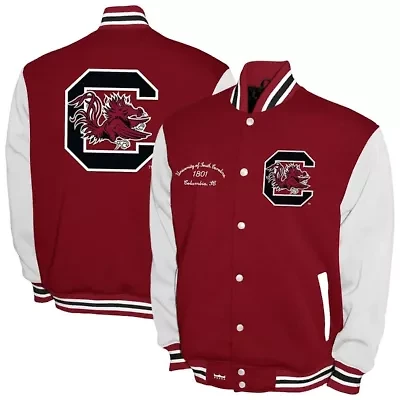 NCAA Franchise Club South Carolina Gamecocks Fleece Varsity Full-Snap Jacket