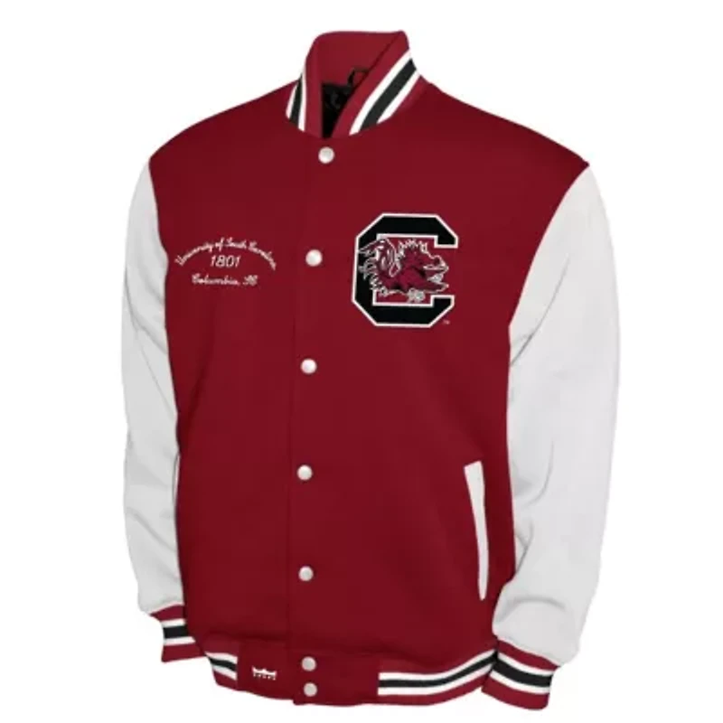 NCAA Franchise Club South Carolina Gamecocks Fleece Varsity Full-Snap Jacket