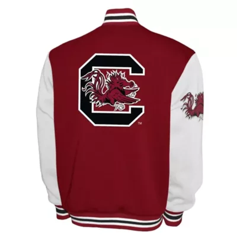 NCAA Franchise Club South Carolina Gamecocks Fleece Varsity Full-Snap Jacket