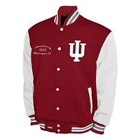 NCAA Franchise Club Indiana Hoosiers Fleece Varsity Full-Snap Jacket