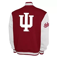 NCAA Franchise Club Indiana Hoosiers Fleece Varsity Full-Snap Jacket