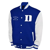 Duke Blue Devils NCAA Franchise Club Fleece Varsity Full-Snap Jacket