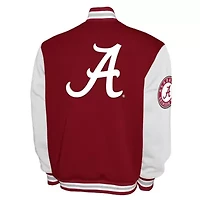 Alabama Crimson Tide NCAA Franchise Club Fleece Varsity Full-Snap Jacket