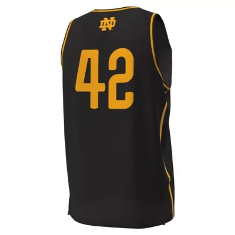 NCAA Under Armour #42 Notre Dame Fighting Irish The Bend Replica Basketball Jersey