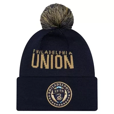 MLS Philadelphia Union 2026 Jersey Hook Cuffed Knit Hat with Pom