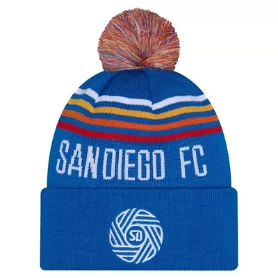 MLS San Diego FC 2026 Jersey Hook Cuffed Knit Hat with Pom