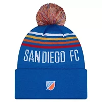 MLS San Diego FC 2026 Jersey Hook Cuffed Knit Hat with Pom