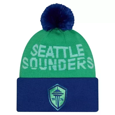 MLS Seattle Sounders FC 2026 Jersey Hook Cuffed Pom Knit Hat